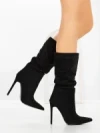 Botine cu Toc Subtire C-270 BLACK | STEPHAN
