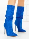 Botine cu Toc Subtire C-270 BLUE | STEPHAN