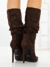 Botine cu Toc Subtire C-270 BROWN | STEPHAN