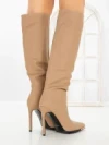 Cizme Dama cu Toc C-268 KHAKI | STEPHAN