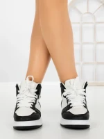 Sneakers Dama F005 WHITE-BLACK | COSTA SOL