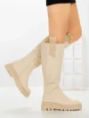 Cizme Dama cu talpa joasa 99-119 BEIGE | CM