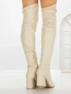 Cizme Dama cu Toc LQ-42 BEIGE | STEPHAN