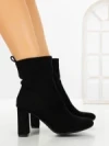 Botine cu Toc Gros 9063 BLACK | CM