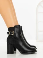 Botine cu Toc Gros 9137 BLACK | CM