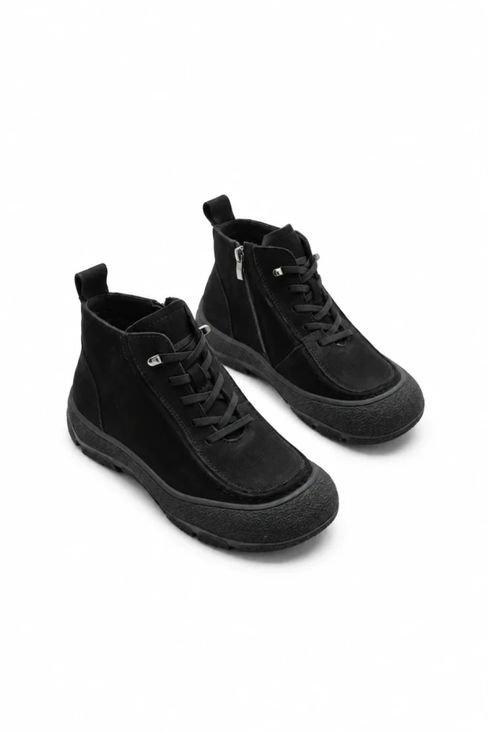 Ghete Dama din piele naturala 9517 BLACK | ADVANCER