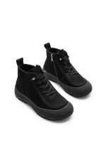 Ghete Dama din piele naturala 9517 BLACK | ADVANCER