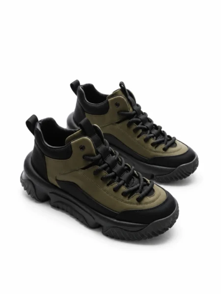 Ghete Barbati din piele naturala 01701 GREEN | ADVANCER