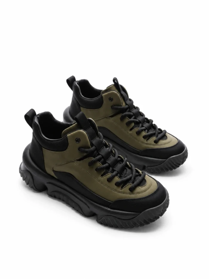 Ghete Barbati din piele naturala 01701 GREEN | ADVANCER