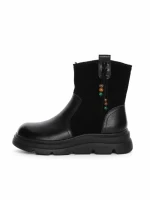 Ghete Dama din piele naturala 99312 BLACK | ADVANCER