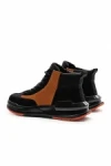Ghete Barbati din piele naturala 3836 BLACK-YELLOW | ADVANCER