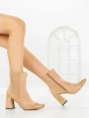 Botine cu Toc Gros YZ22-13 BROWN | H&D