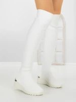 Cizme Dama cu Platforma YM-172 WHITE | H&D