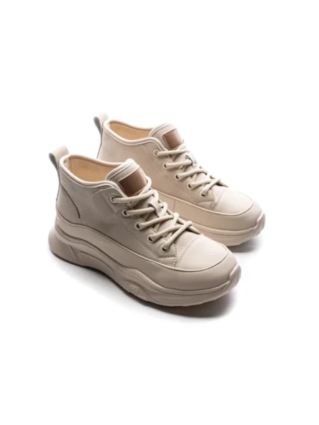 Ghete Dama din piele naturala 70197-2 CREAM | ADVANCER