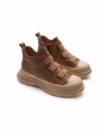 Ghete Dama din piele naturala 66082 KHAKI | ADVANCER