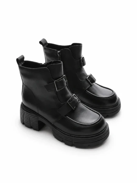 Ghete Dama din piele naturala 7194-6 BLACK | ADVANCER