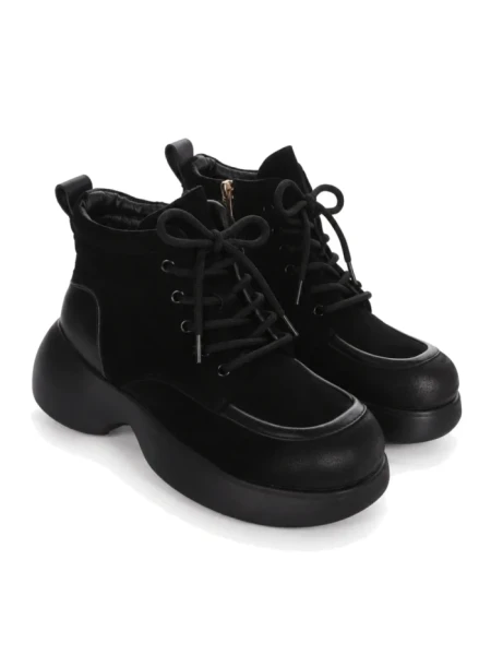 Ghete Dama din piele naturala 1575-2 BLACK | ADVANCER