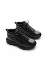 Ghete Barbati din piele naturala 35600 BLACK | ADVANCER
