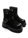 Ghete Dama din piele naturala 2810-2 BLACK | ADVANCER
