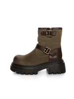 Ghete Dama din piele naturala 2810-2 KHAKI | ADVANCER