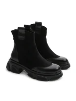 Ghete Dama din piele naturala 2202-1 BLACK | ADVANCER