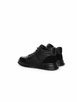 Ghete Barbati din piele naturala CM611 BLACK | ADVANCER