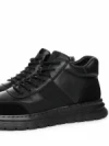 Ghete Barbati din piele naturala CM611 BLACK | ADVANCER