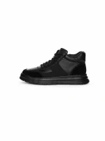 Ghete Barbati din piele naturala CM611 BLACK | ADVANCER
