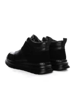 Ghete Barbati din piele naturala CM610 BLACK | ADVANCER