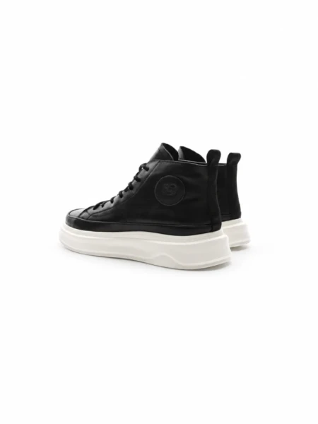 Ghete Barbati din piele naturala 7789 BLACK | ADVANCER