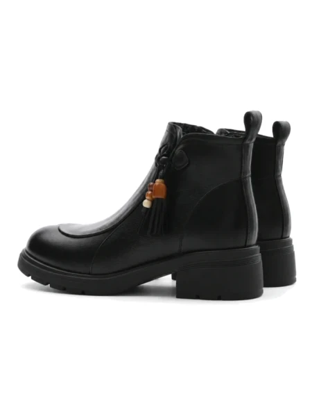 Ghete Dama din piele naturala 25808 BLACK | ADVANCER