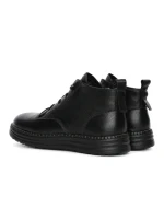 Ghete Dama din piele naturala 2586M BLACK | ADVANCER