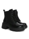 Ghete Dama din piele naturala 3007 BLACK | ADVANCER
