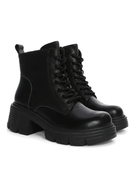 Ghete Dama din piele naturala 3007 BLACK | ADVANCER