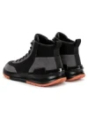 Ghete Barbati din piele naturala 3836 BLACK-GREY | ADVANCER