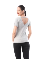 Tricou Dama TRICOU 8122 VALENTINA Gri Deschis Adrom