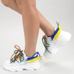 Pantofi Sport Dama 9033 PSD White Sport Fashion