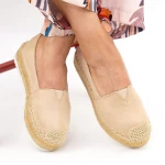 Pantofi Casual Dama cu Platforma FS7 Beige Mei