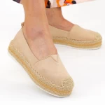 Pantofi Casual Dama cu Platforma FS7 Beige Mei